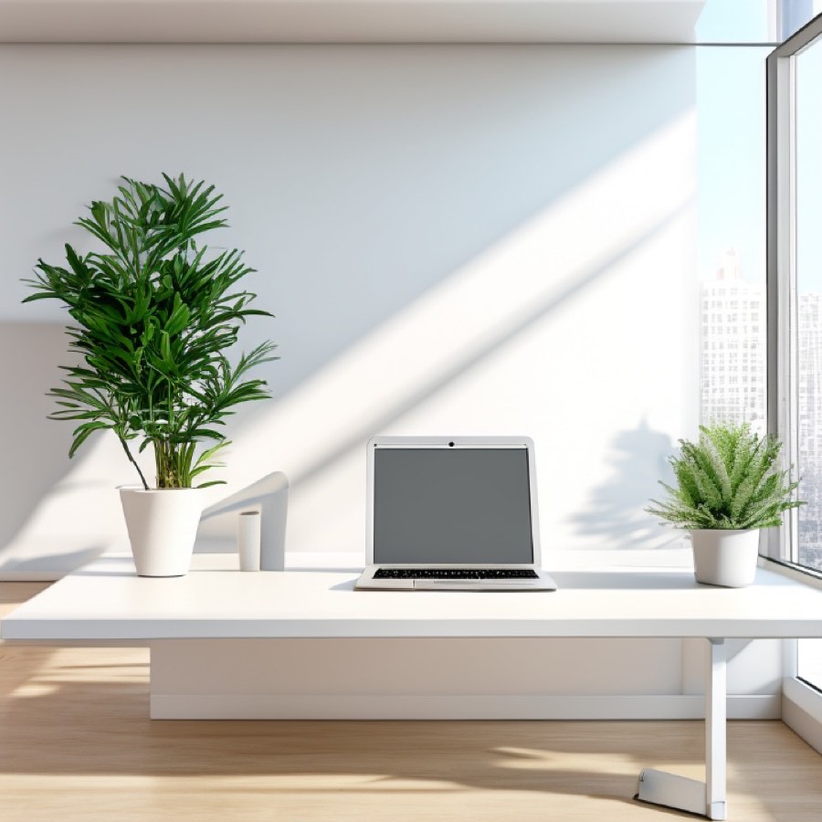 Ambiente de trabalho sem pessoas